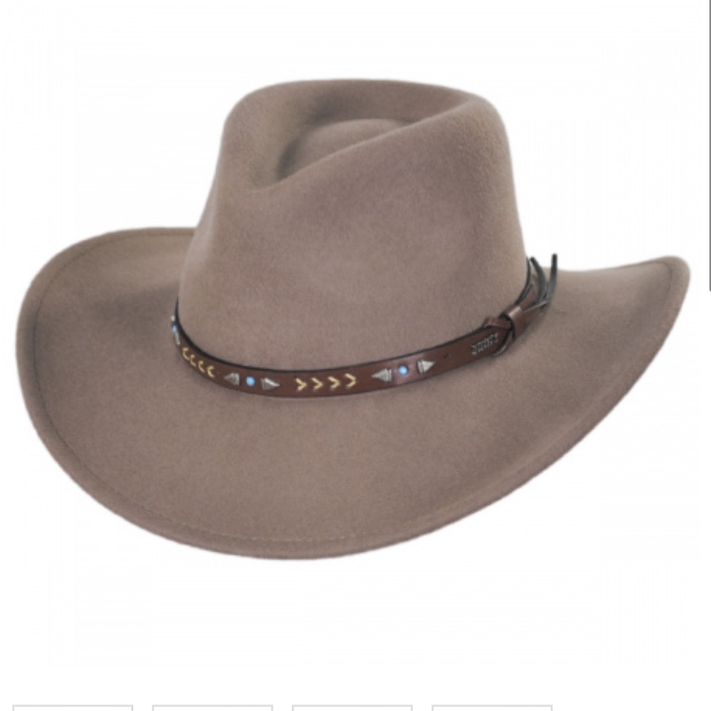 Eddie’s broken arrow wool felt western boho hat